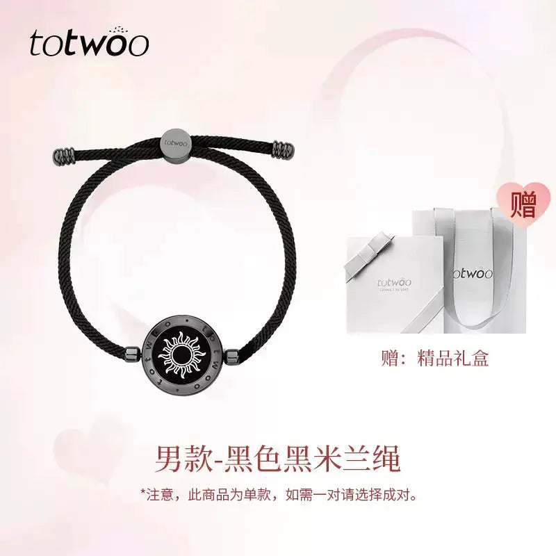 Totwoo Smart Bracelet with Flash & Vibration for Couples 2Hearts