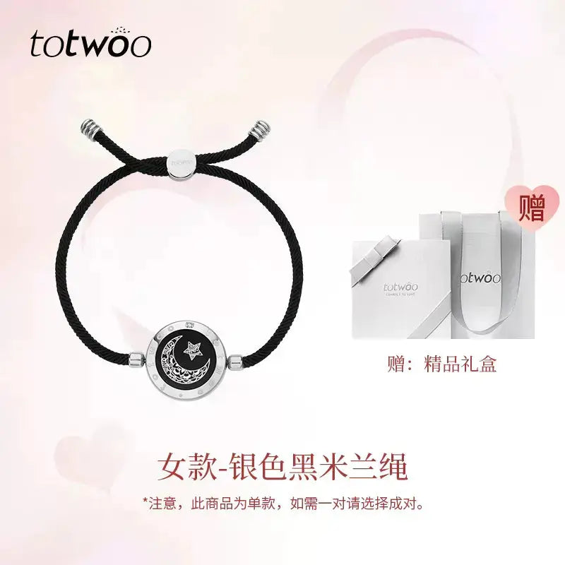 Totwoo Smart Bracelet with Flash & Vibration for Couples 2Hearts