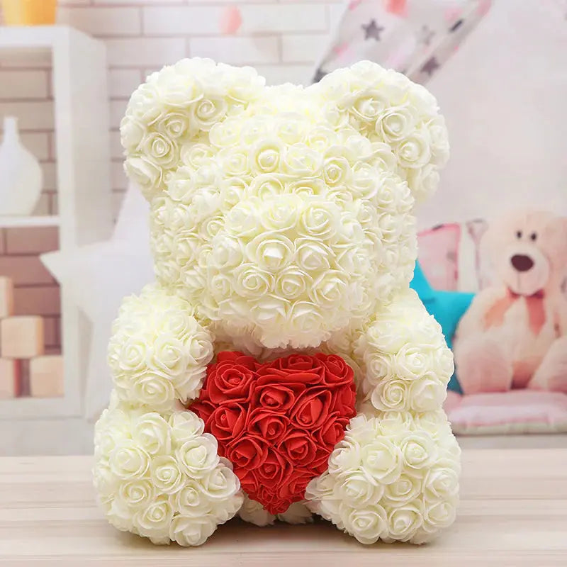 Rose Bear Gift 2Hearts