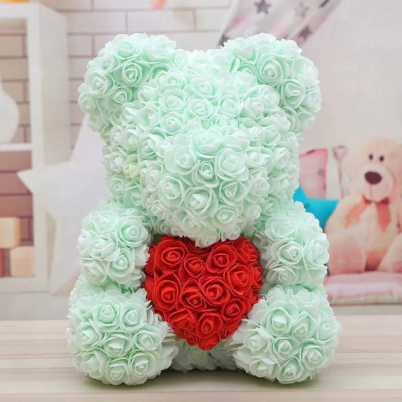 Rose Bear Gift 2Hearts