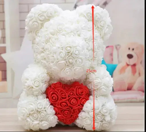 Rose Bear Gift 2Hearts