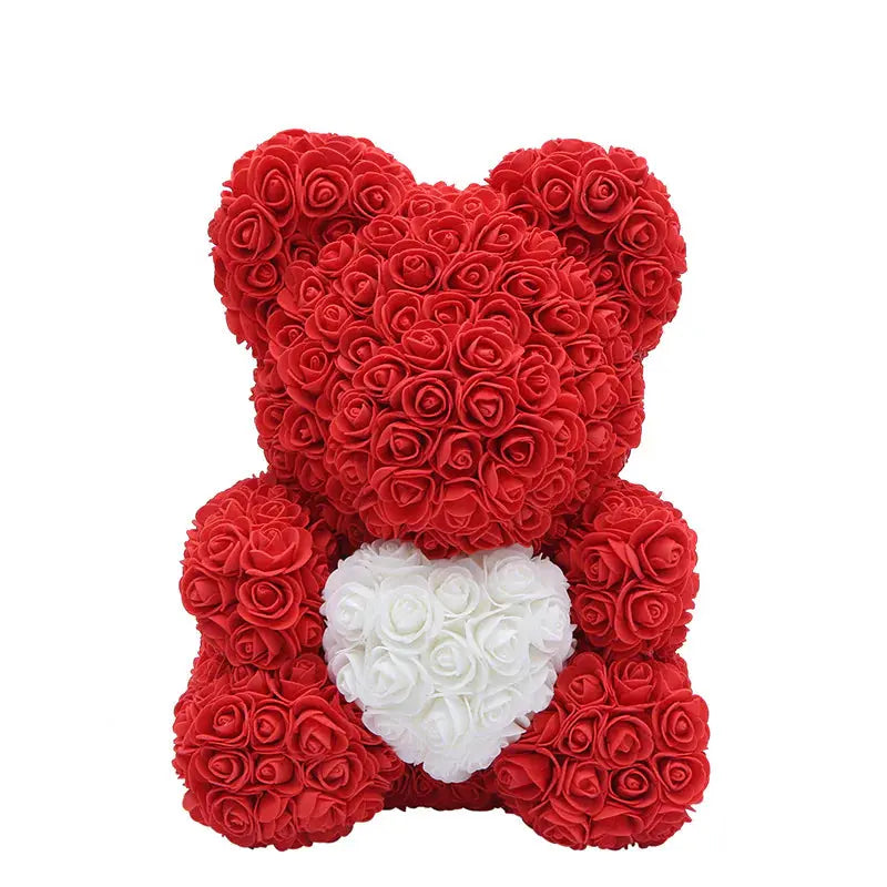 Rose Bear Gift 2Hearts