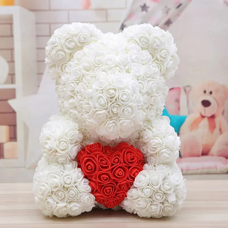 Rose Bear Gift 2Hearts