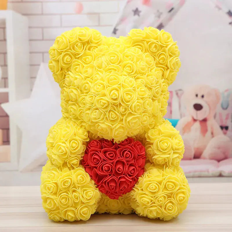Rose Bear Gift 2Hearts