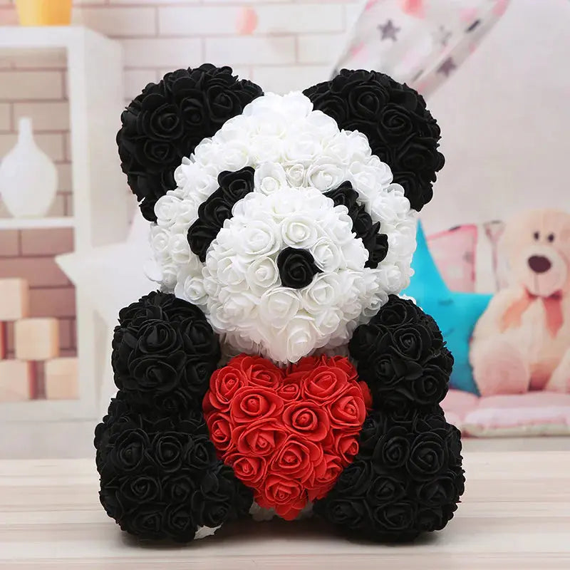 Rose Bear Gift 2Hearts