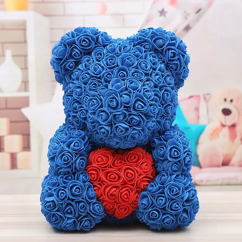 Rose Bear Gift 2Hearts