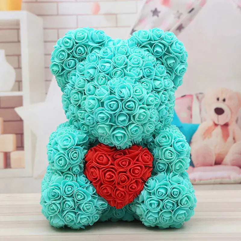 Rose Bear Gift 2Hearts
